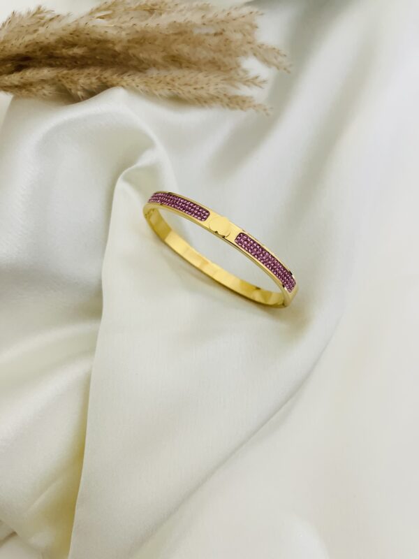 Rosella - Pink Stoned Bangle
